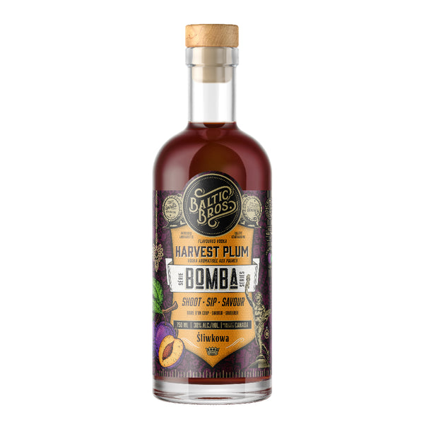 BALTIC BROS Harvest Plum BOMBA Vodka 750mL - Limited Release
