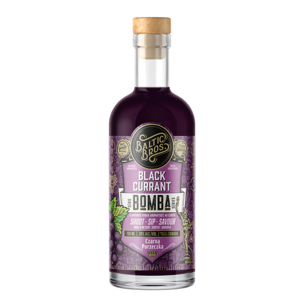 BALTIC BROS Black Currant BOMBA Vodka 750mL - Limited Release