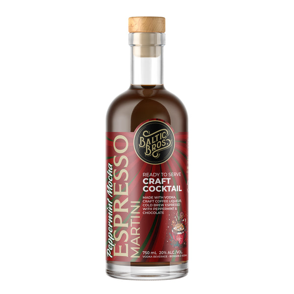 BALTIC BROS Peppermint Mocha Espresso Martini Craft Cocktail 750mL