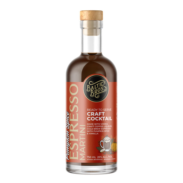 BALTIC BROS Pumpkin Spice Espresso Martini Craft Cocktail 750mL