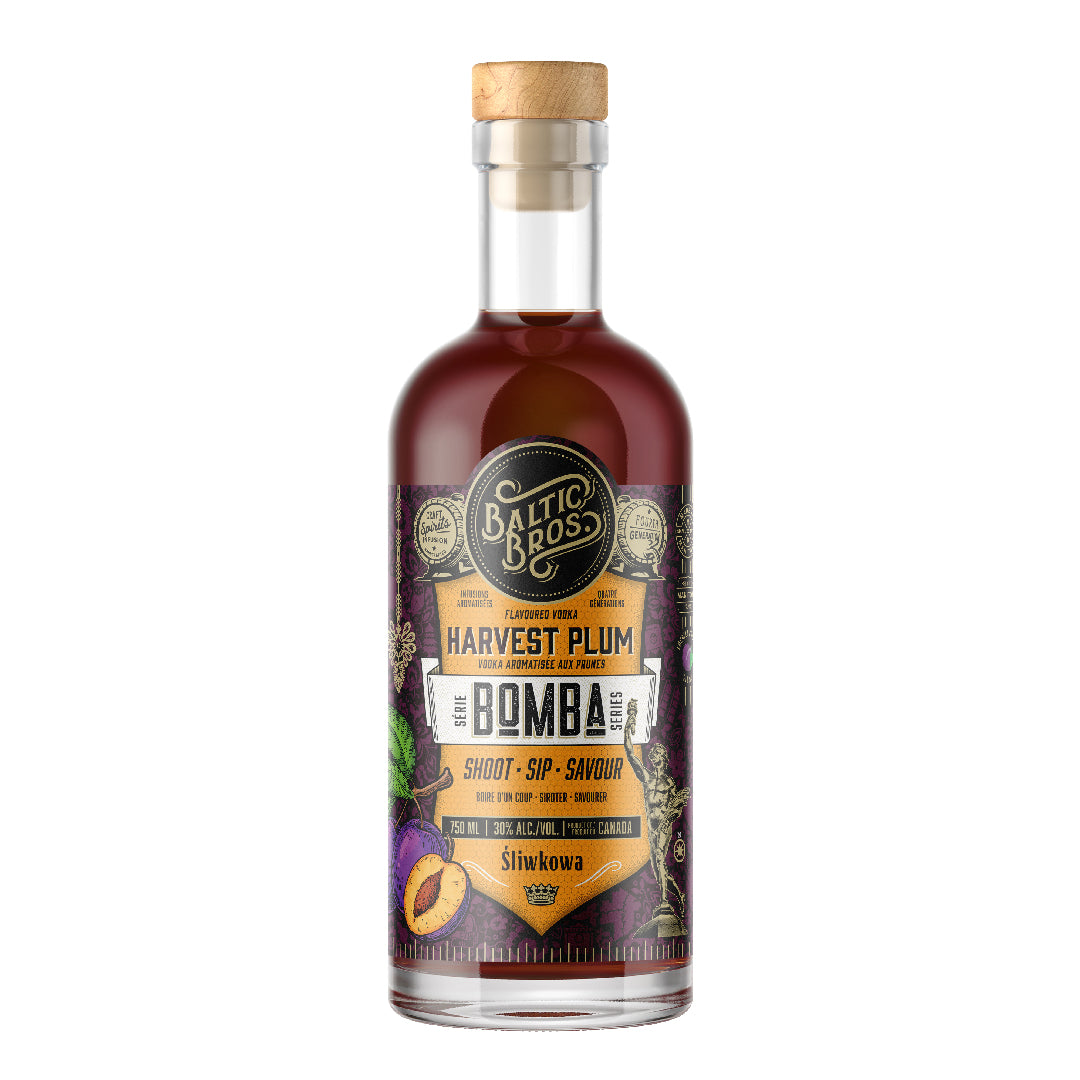 BALTIC BROS Harvest Plum BOMBA Vodka 750mL - Limited Release